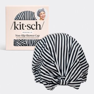 kitsch Stripe Shower Cap
