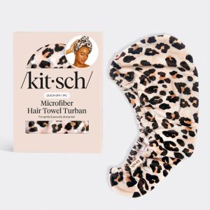 kitsch Microfiber Hair Towel - Leopard