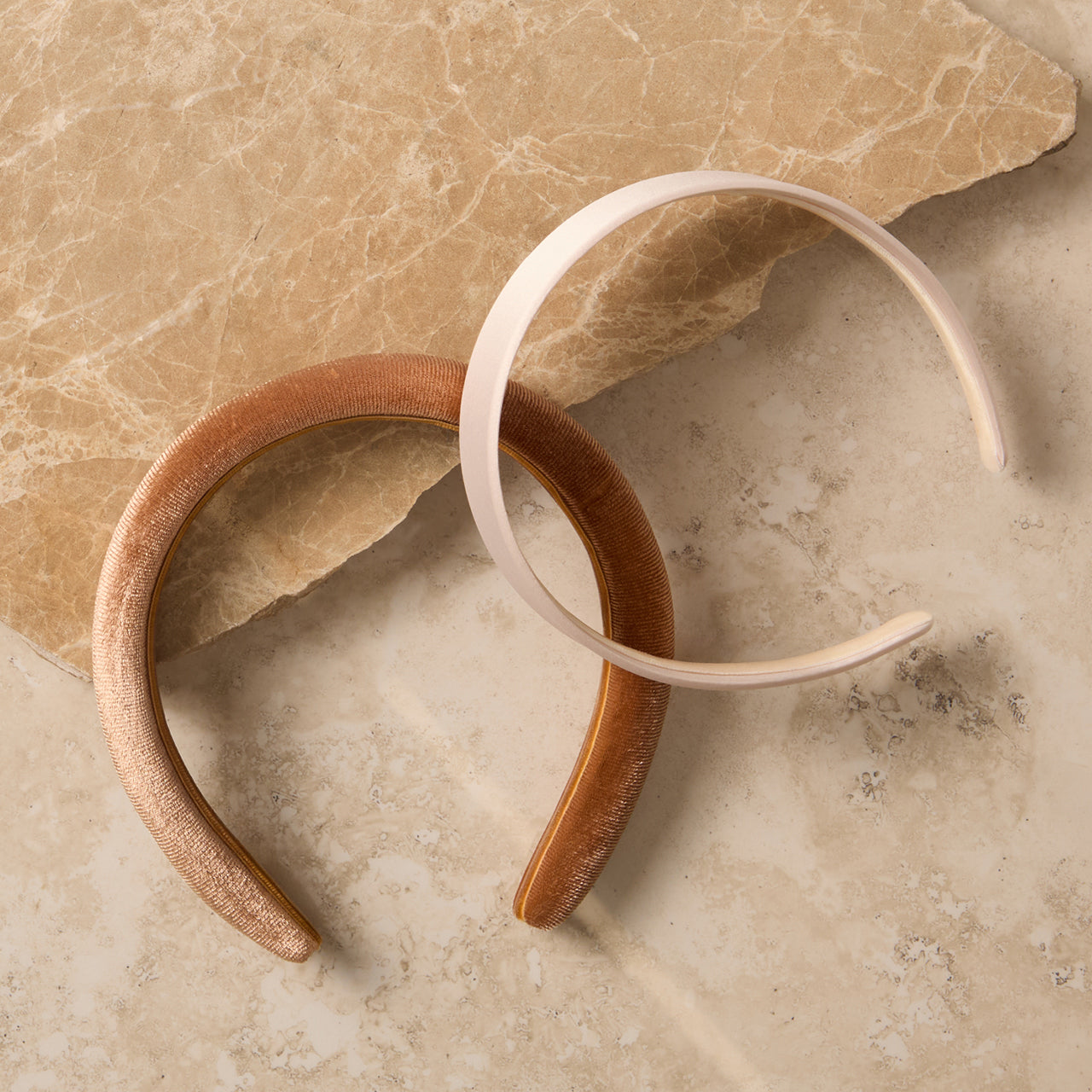 503554-CreativeProductShoot-RecycledFabricSatin_VelvetHeadbands-2pc-Cream_Caramel-Hair-1280x1280px_ac9a7402-a608-4524-af23-4e91db6a100a