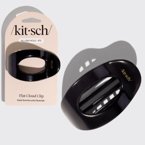 kitsch Black Flat Cloud Clip - Medium