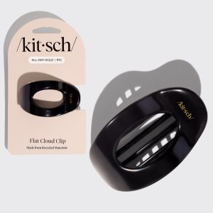 kitsch Black Flat Cloud Clip - Small