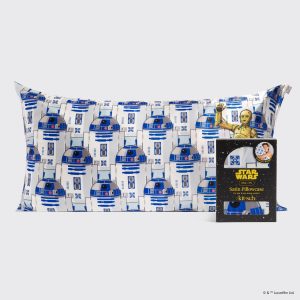 kitsch Star Wars? & Kitsch Satin Pillowcase?in R2-D2 & C-3PO - King