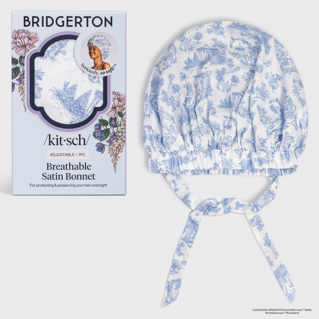 507422-BridgertonxKitsch-BreathableSatinBonnet-GardenToile-hero-1280x1280px