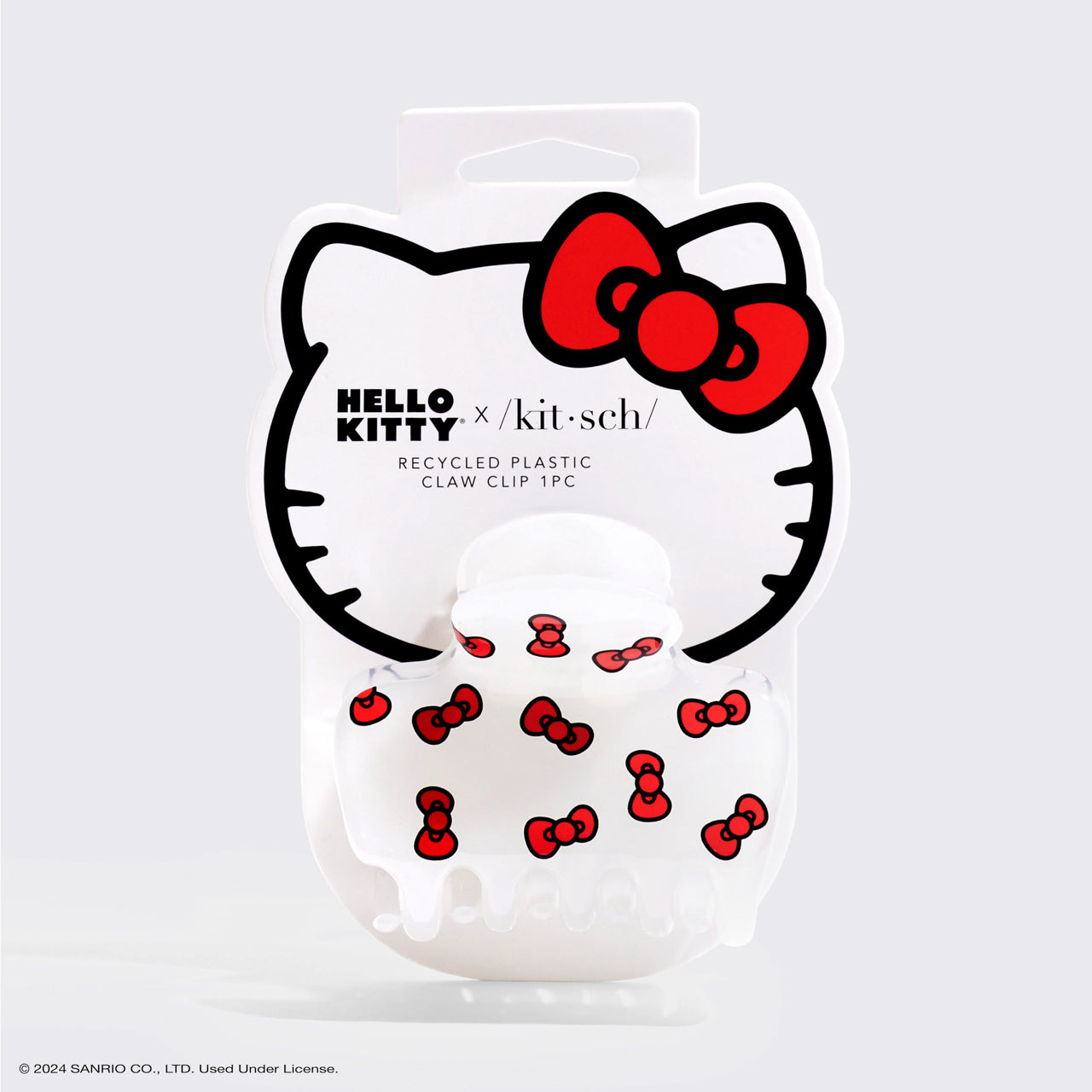 65690-HelloKittyxKitsch-RecycledPlasticClawClip-1pc-KittyBows-pkg-300dpi