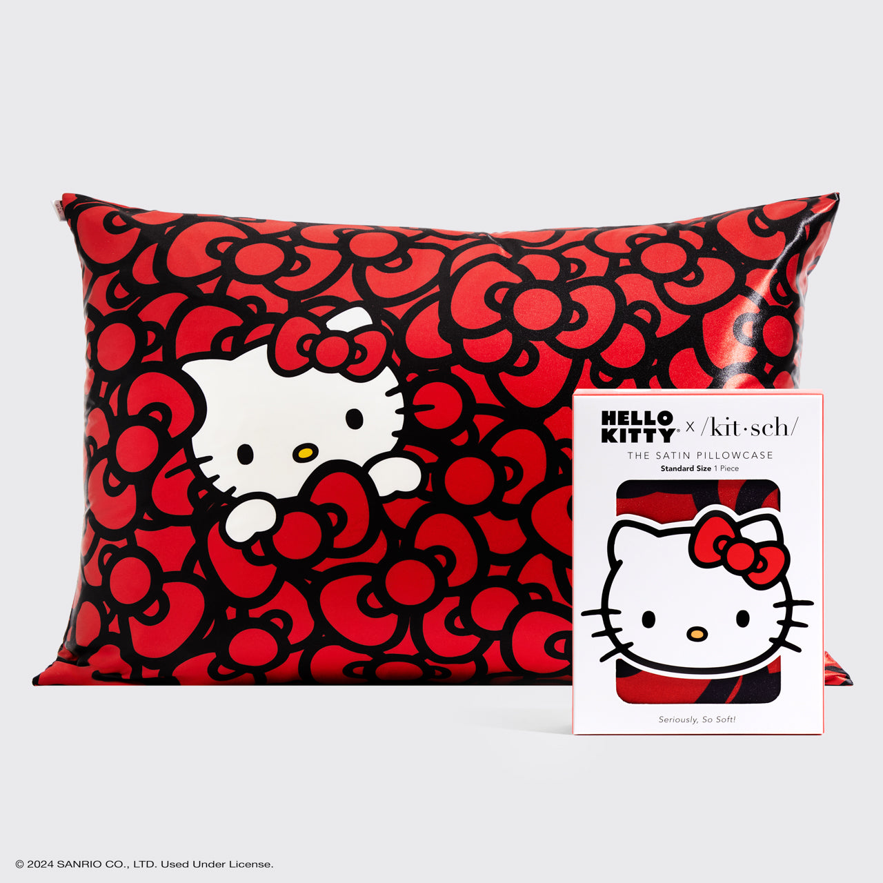 65812-HelloKittyxKitsch-StandardSatinPillowcase-KittyBathesInASeaOfBows-hero-300dpi