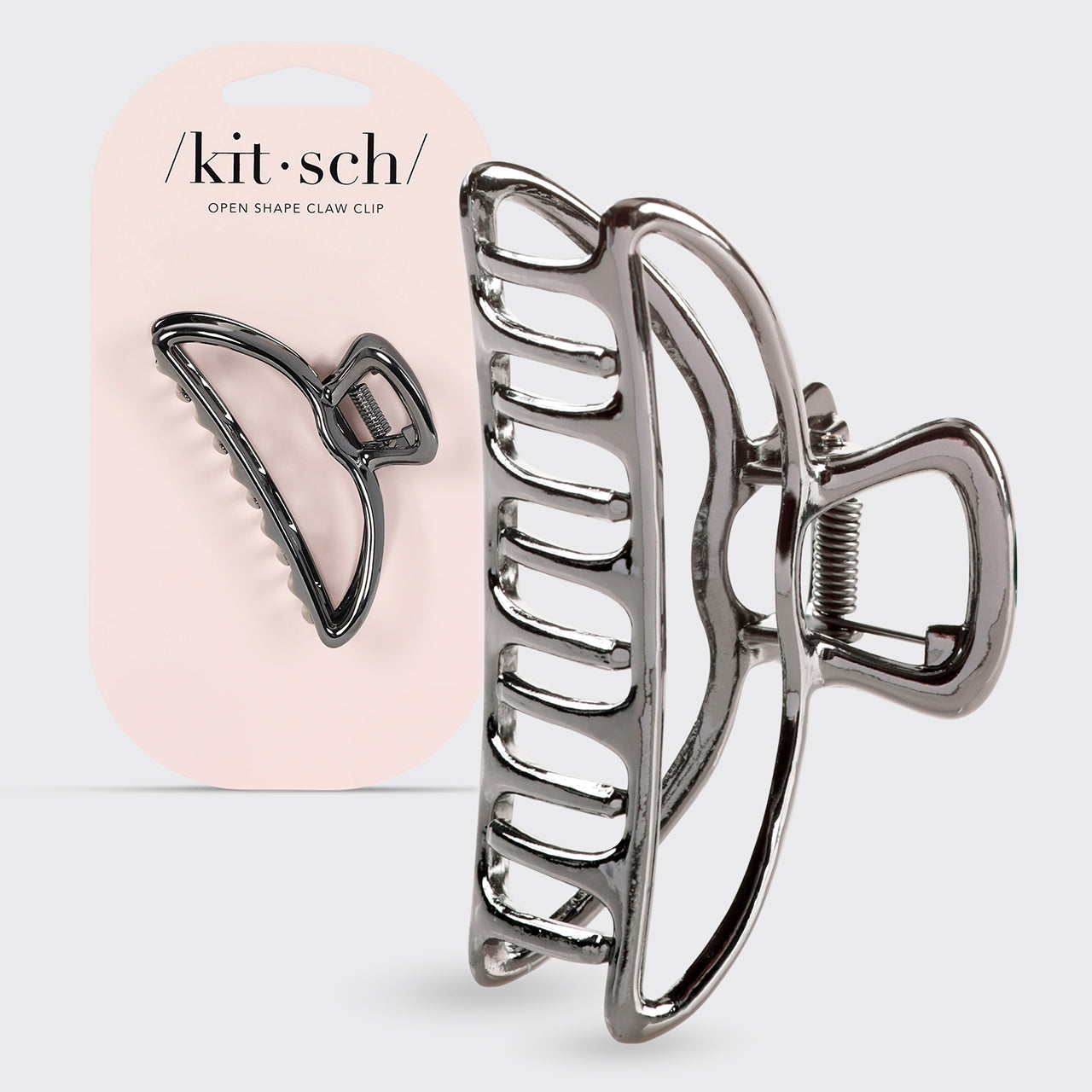 8448-OpenShapeClawClip-Hair-Hematite-hero-1280x1280px