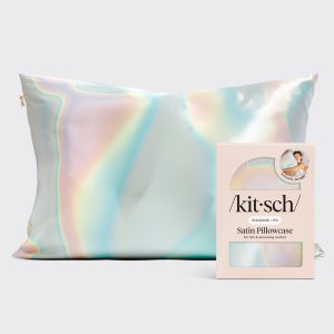 kitsch Satin Pillowcase in Aura
