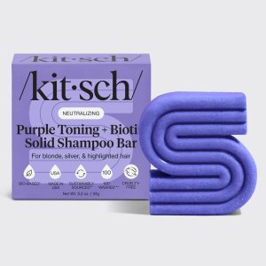 kitsch Purple Toning Shampoo Bar for Color Treated & Grey Hair