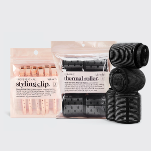kitsch Hair Rollers + Styling Hair Clips Bundle